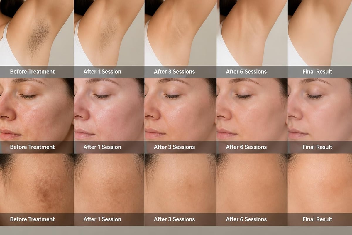Treatment timeline and results