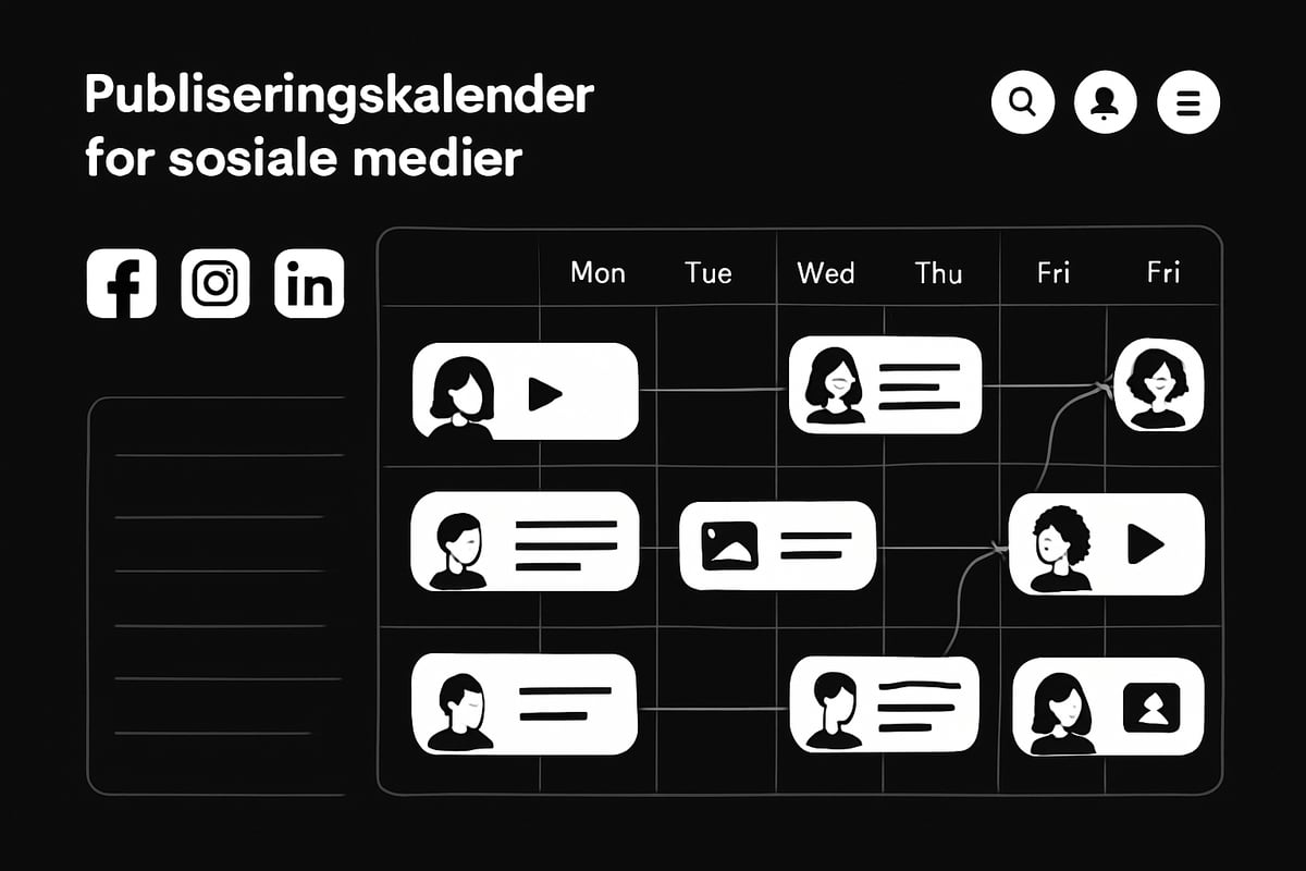 Slik lager du en effektiv publiseringsplan for sosiale medier