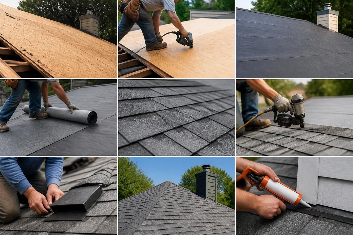 Roofing installation workflow