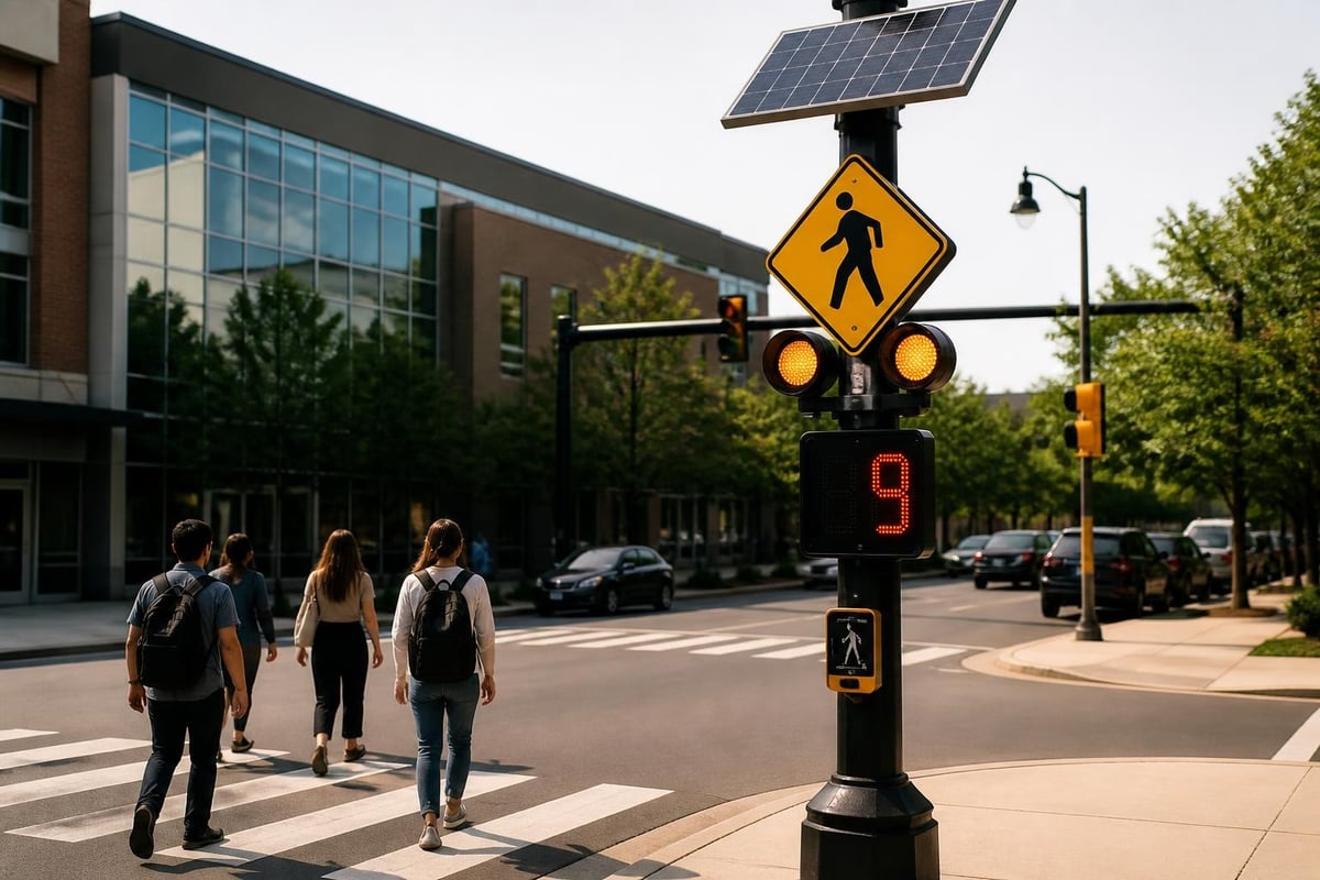 Smart pedestrian crossing technology