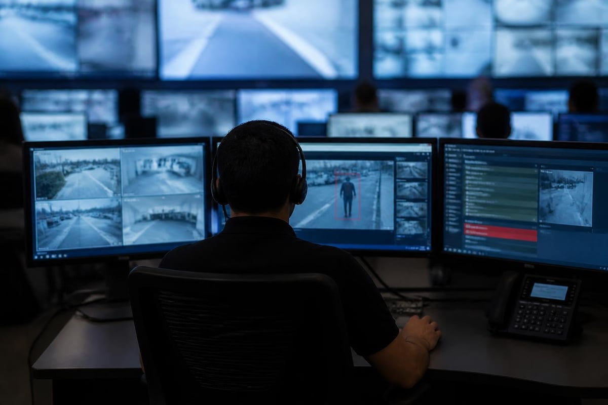 Security monitoring center workflow