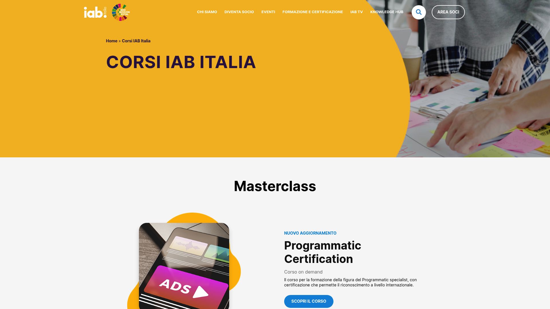7 Migliori Corsi Di Web Marketing Da Seguire Nel 2025 - IAB Italia Digital Marketing Essentials