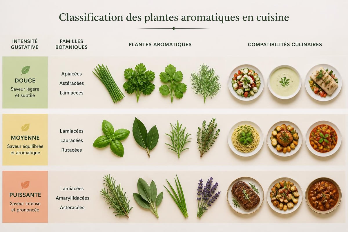 Profils aromatiques des herbes culinaires
