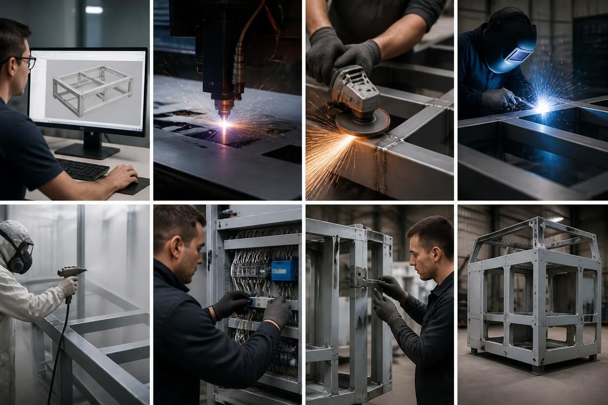 Fabricated signage manufacturing workflow