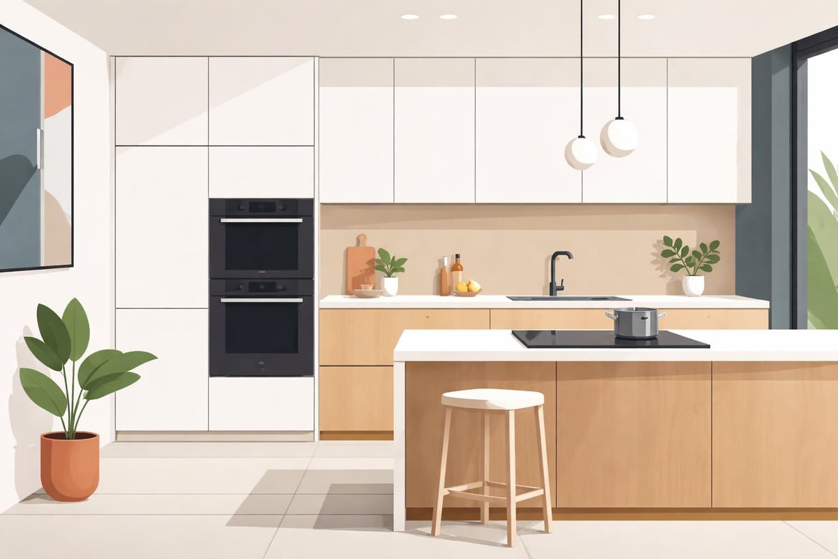 Minimalistische Küchenelemente