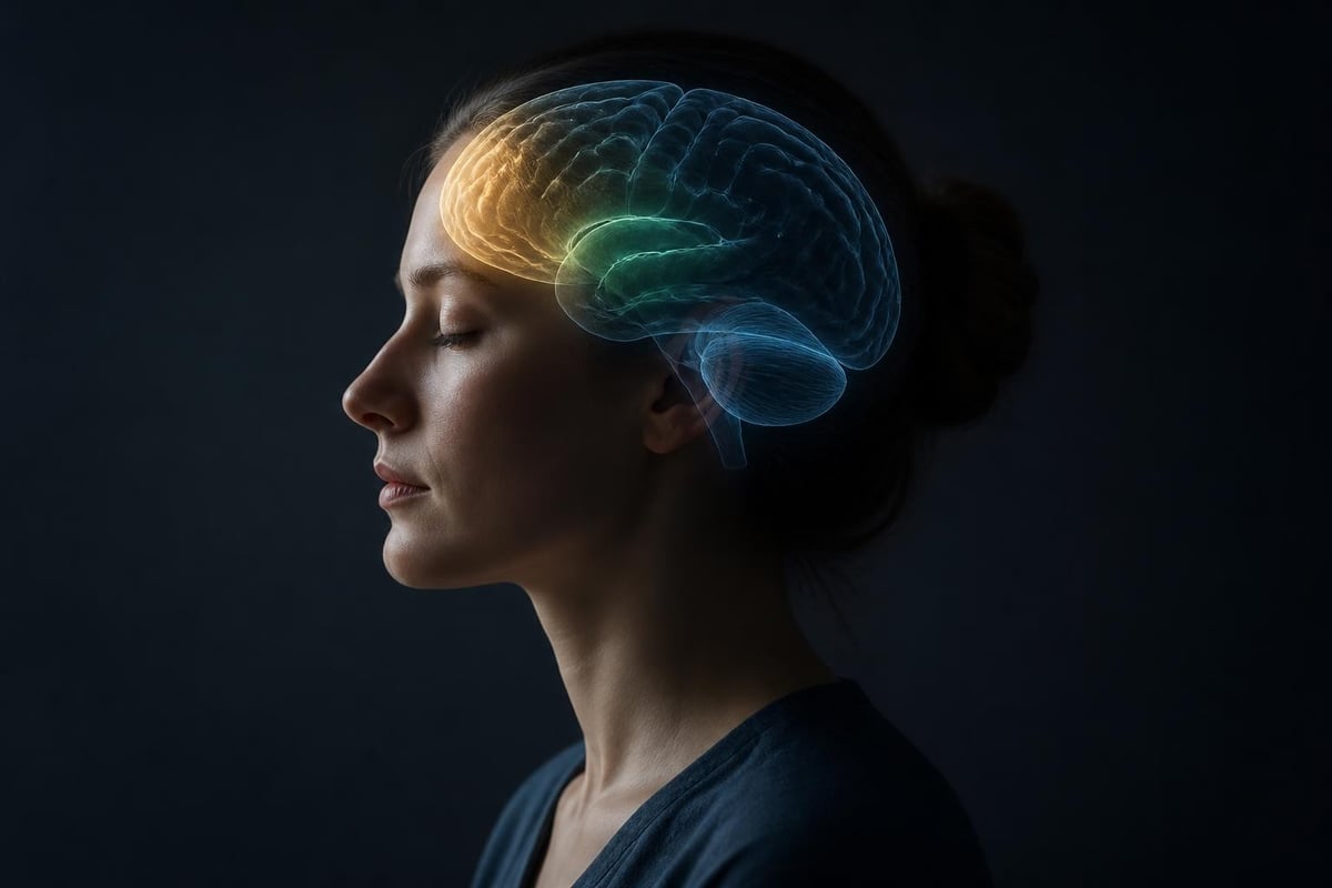 Brain regions for attention and calm
