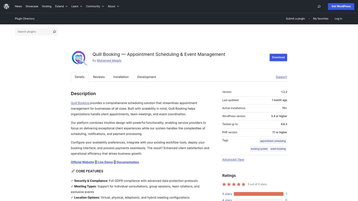 Top 7 WordPress Appointment Booking Plugin Free Picks 2026 - Quill Booking