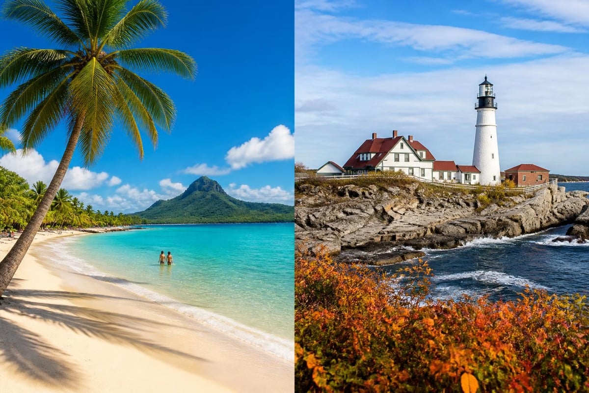 Northeast vs tropical beaches