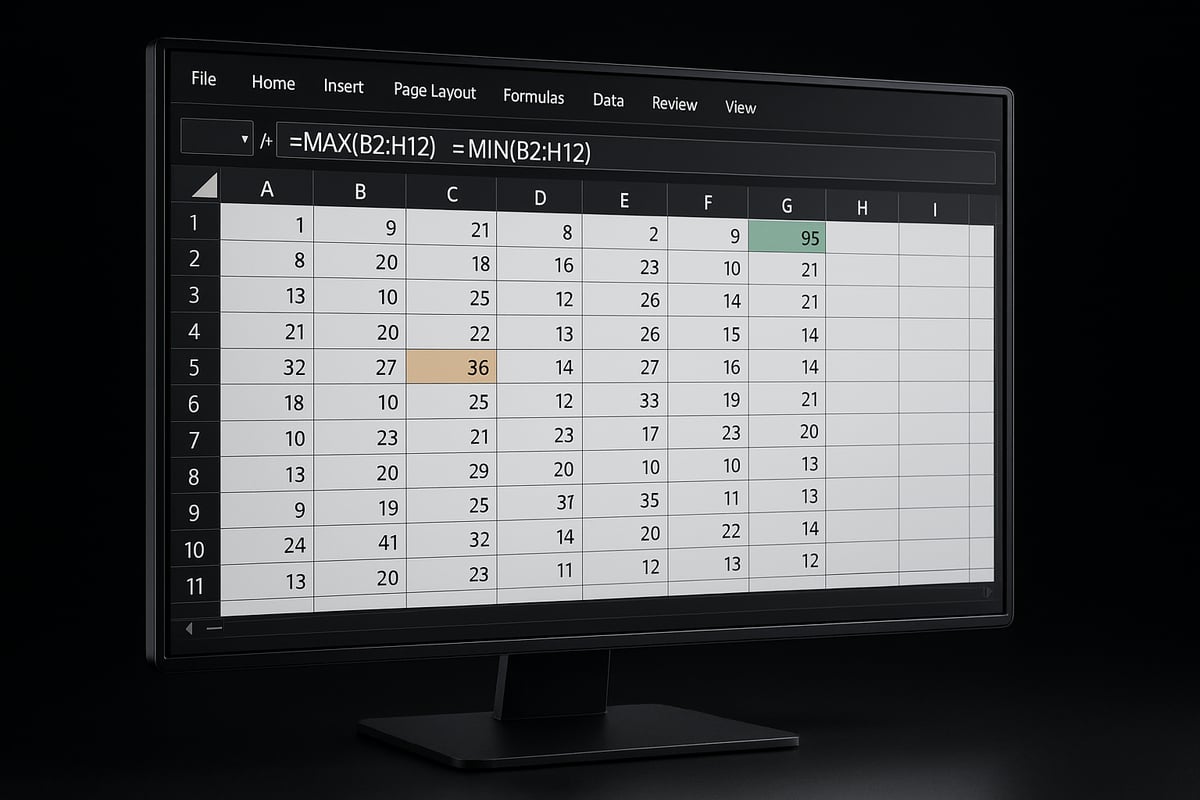 Understanding Maximum and Minimum Functions in Excel