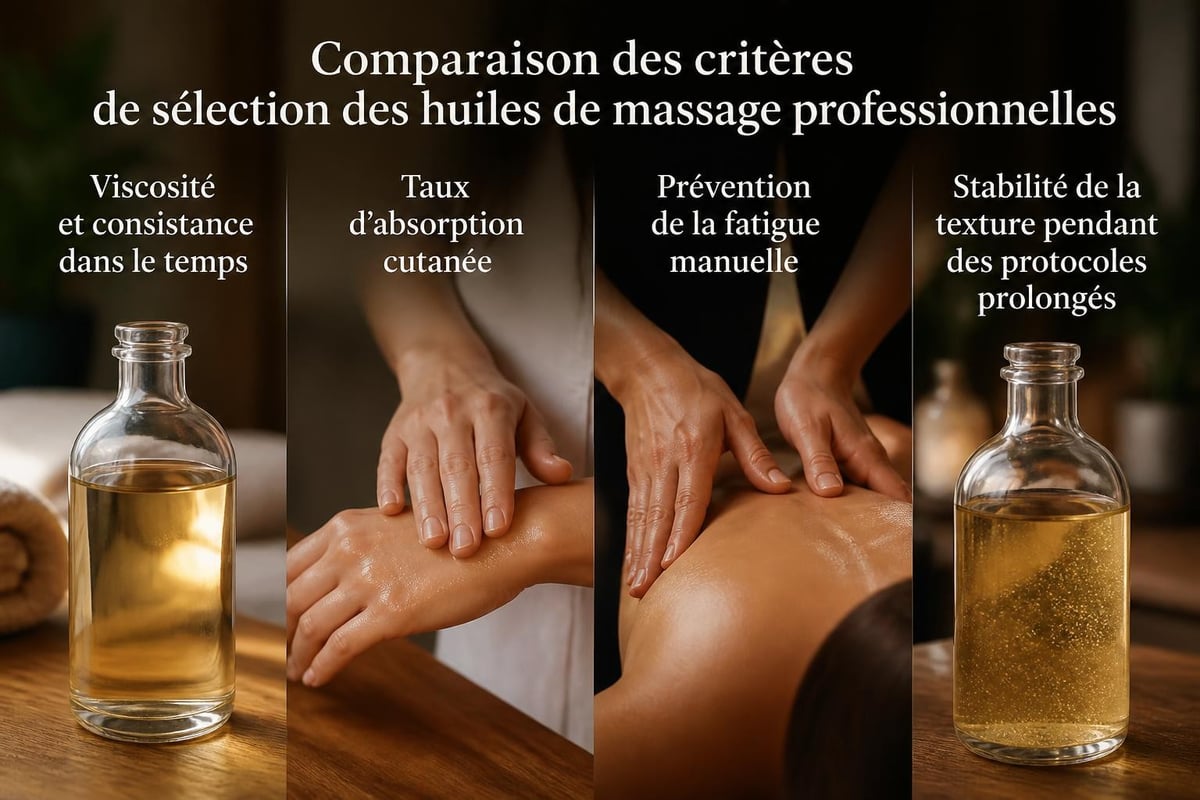 Critères de sélection d'huile de massage