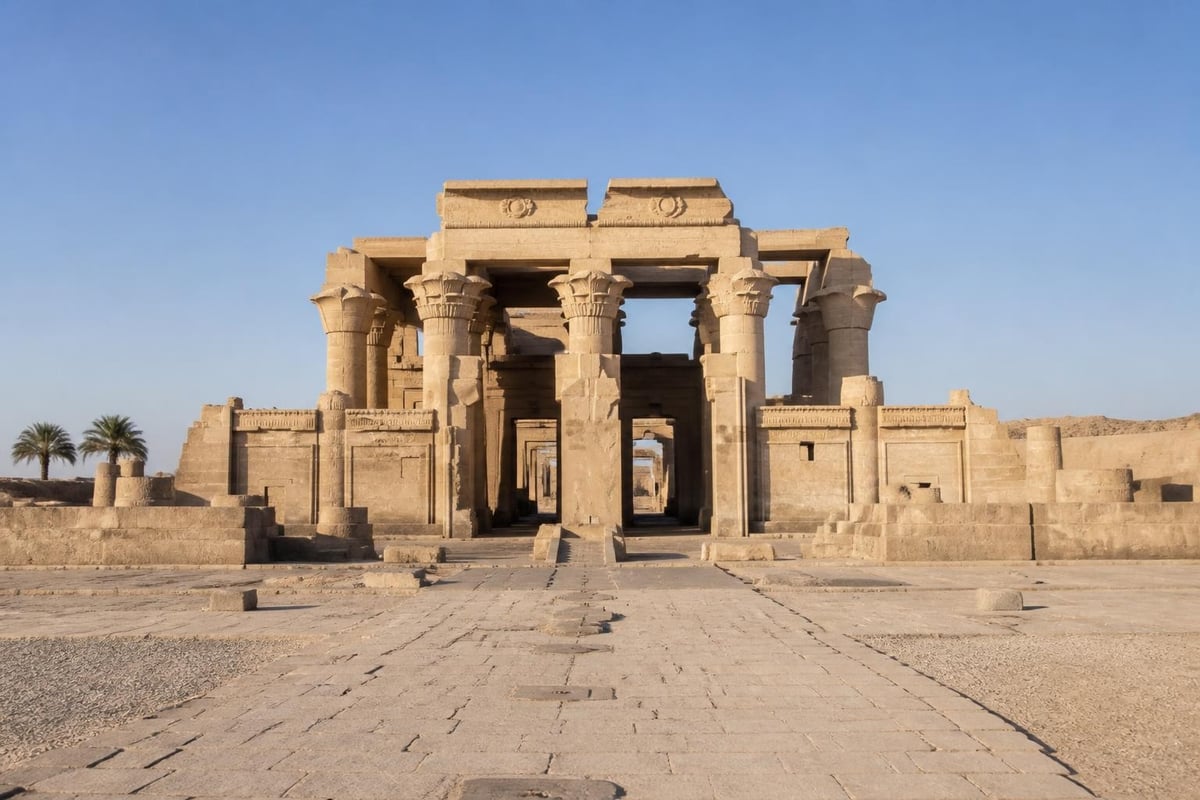 Kom Ombo dual temple symmetry