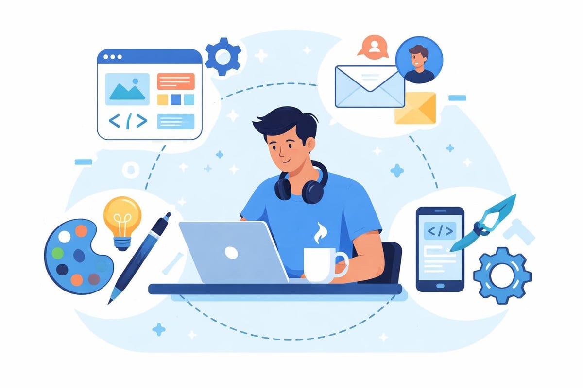Freelance digital specialist workflow
