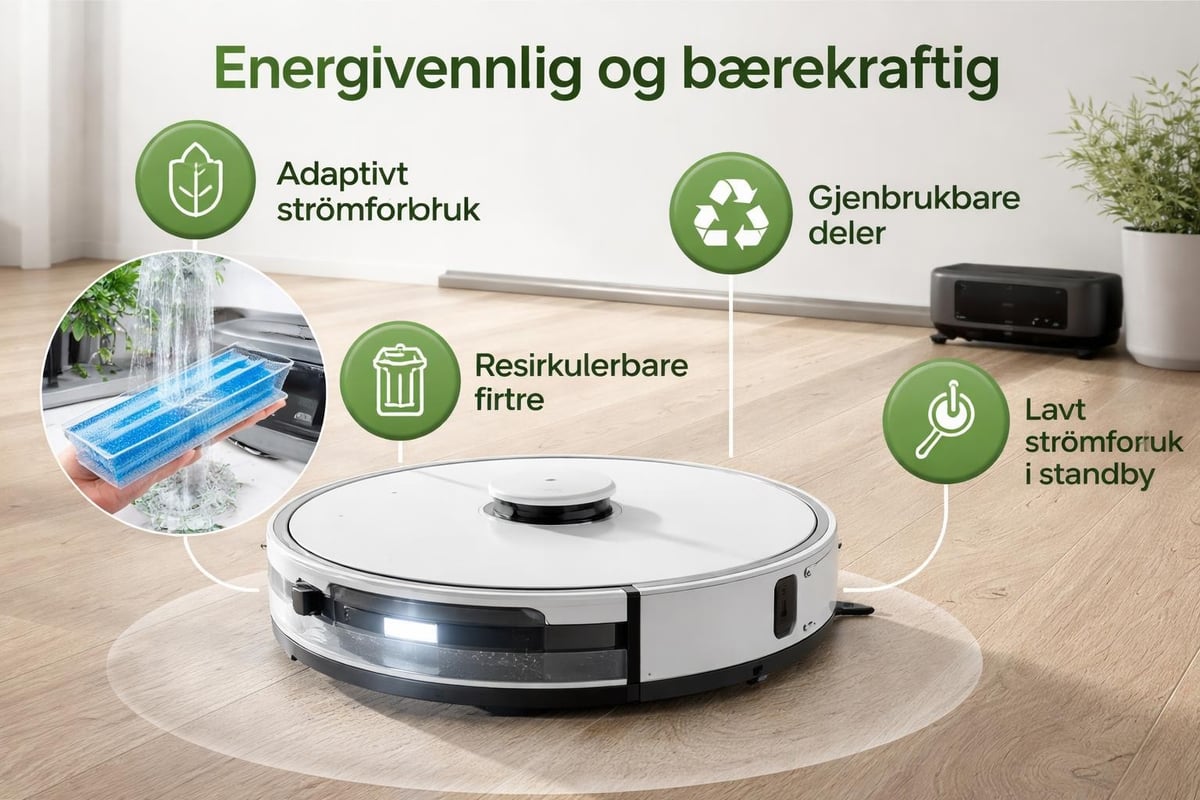 Miljøvennlige robotstøvsuger funksjoner