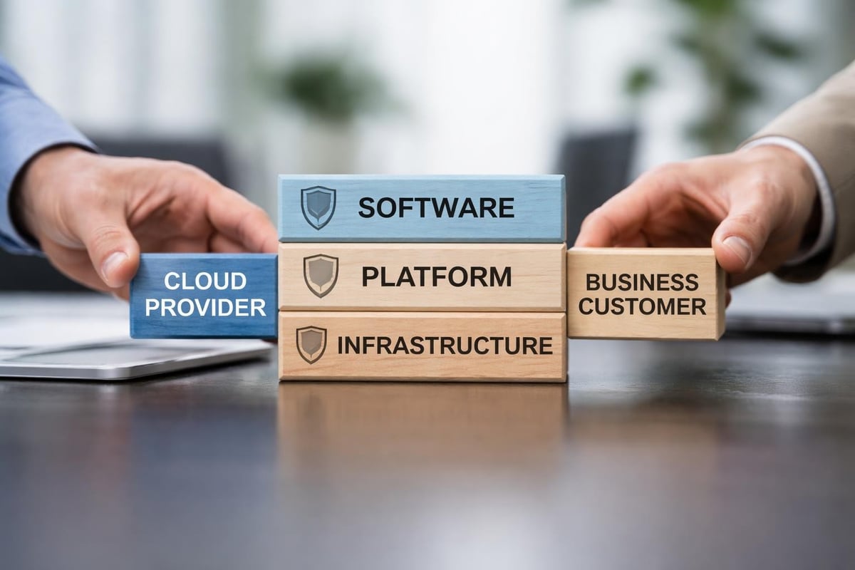 Shared responsibility model in cloud security