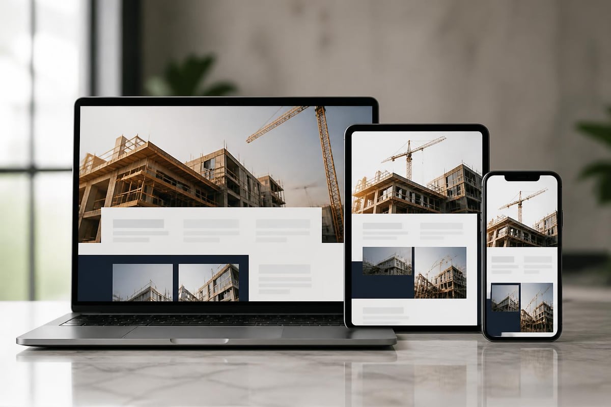 Responsive Baustellenseite