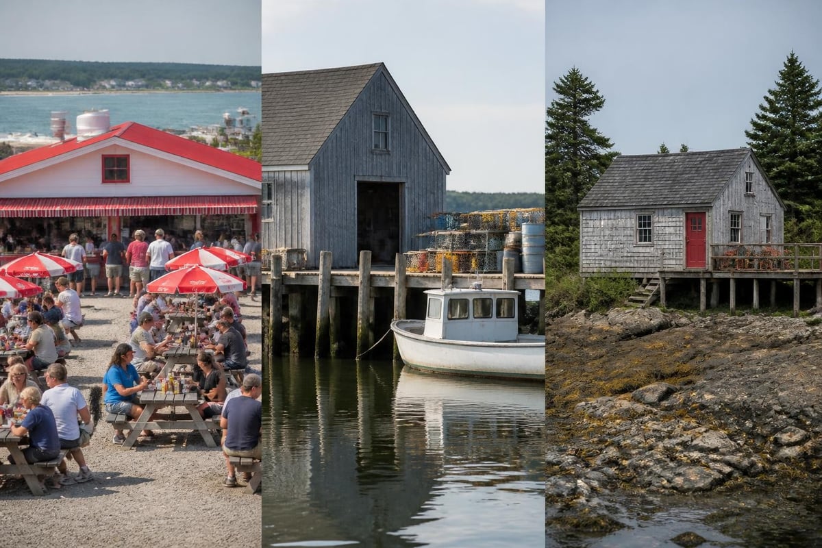 Coastal Maine dining regions