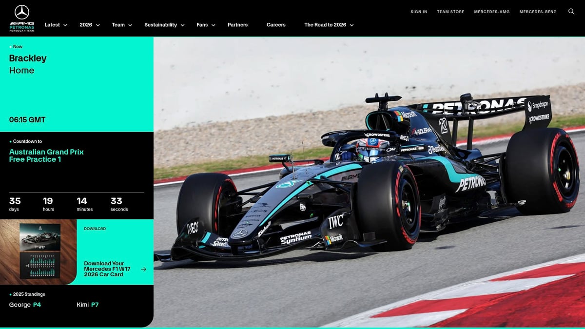 9 Amazing Formula One Gifts For Him He’ll Love in 2026 - Formula 1 Team Replica Cap – Mercedes AMG Petronas 2026 Edition