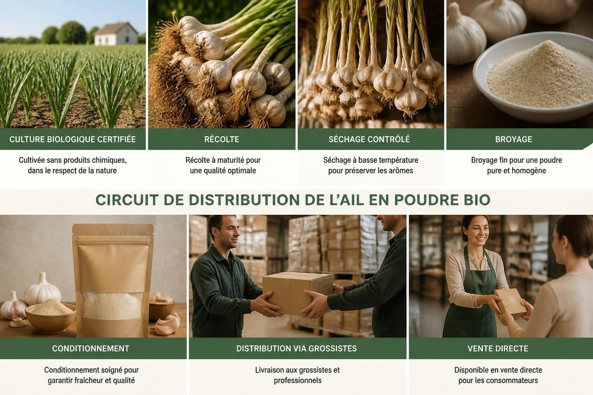 Ail en poudre bio : du producteur au consommateur