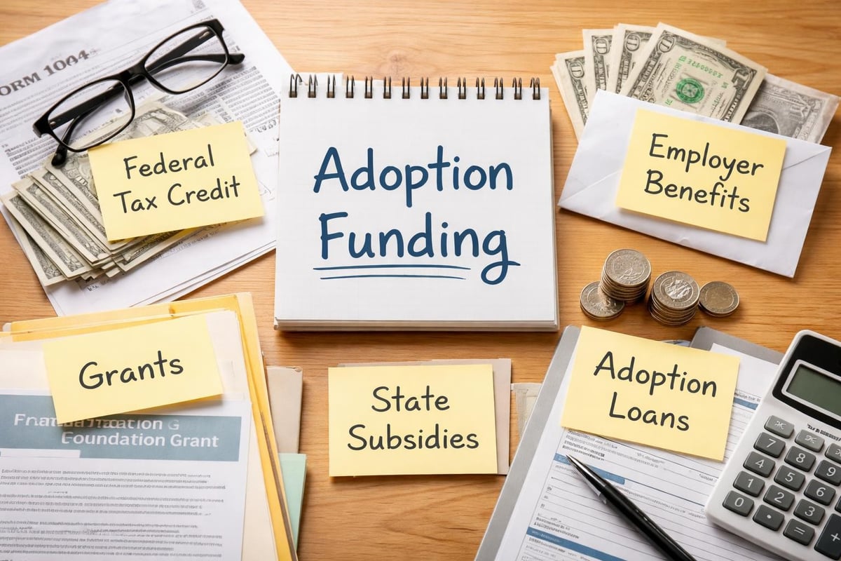 Financial assistance sources for adoption