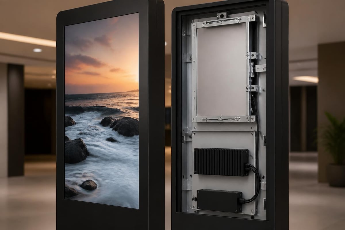 Totem digital signage hardware components
