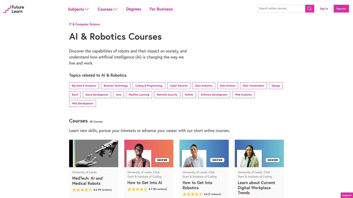 7 Best AI Robotics Course Picks for 2025 - AI & Robotics by FutureLearn
