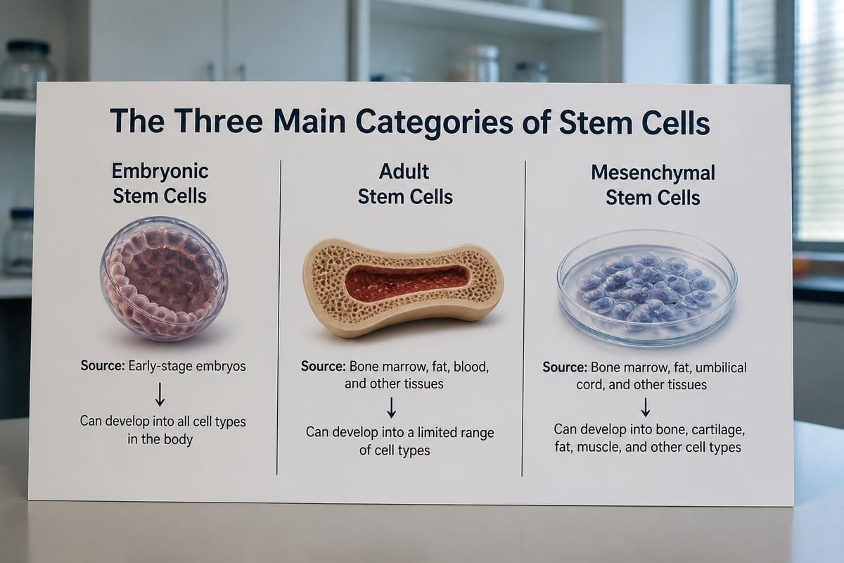 Stem cell types comparison