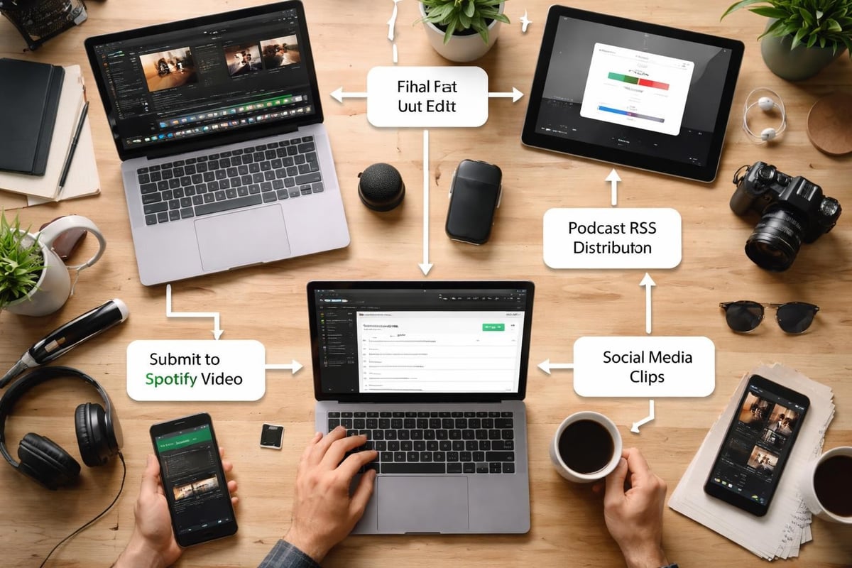 Podcast publishing workflow
