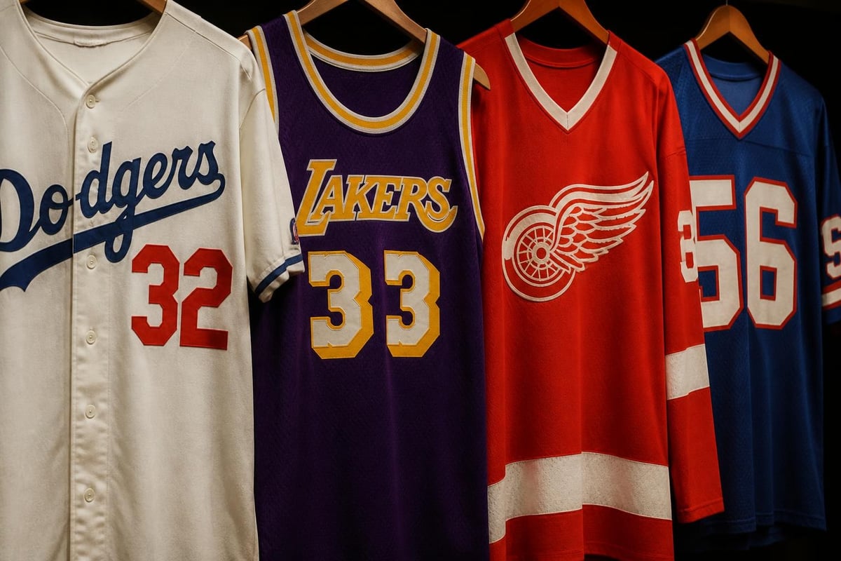 Classic sports jersey design elements
