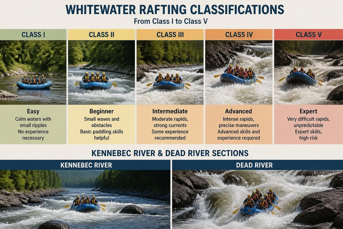 Whitewater rafting difficulty levels