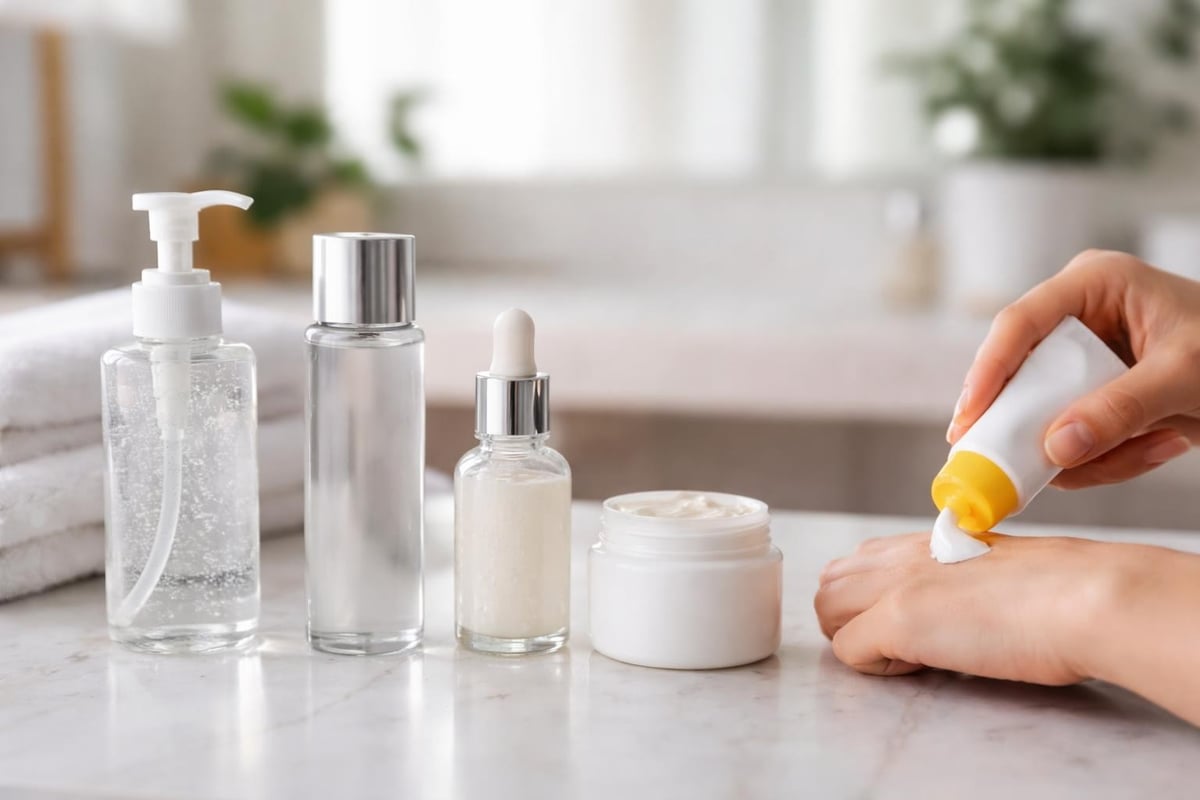 Layering skincare products