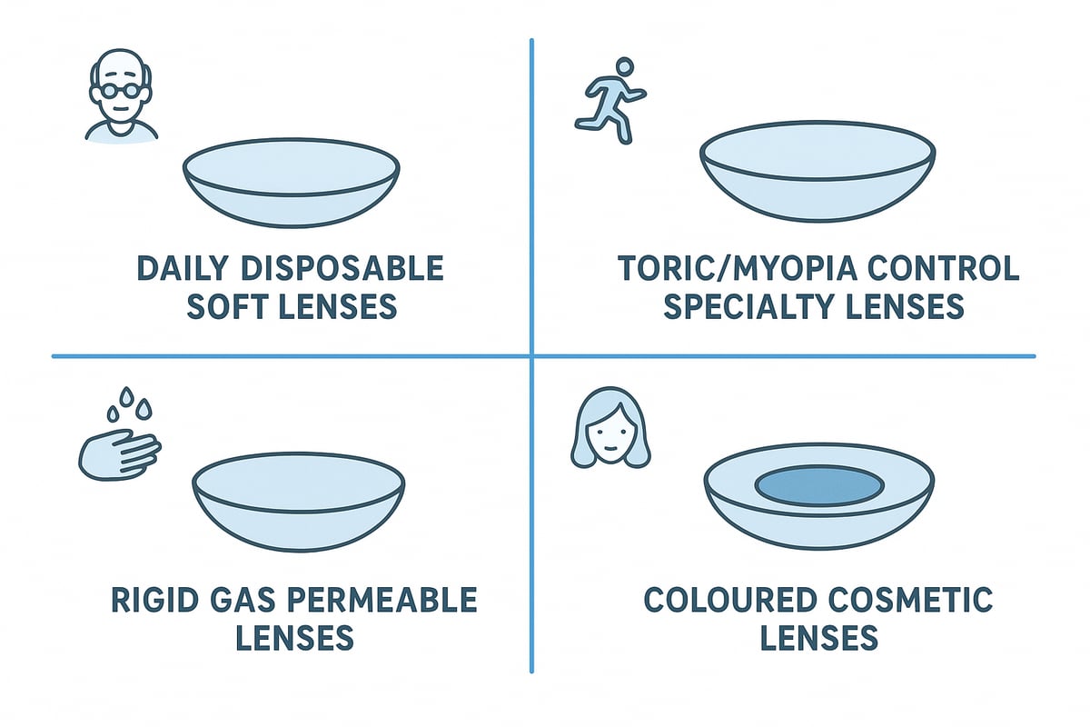 Types of Contact Lenses Available in 2026