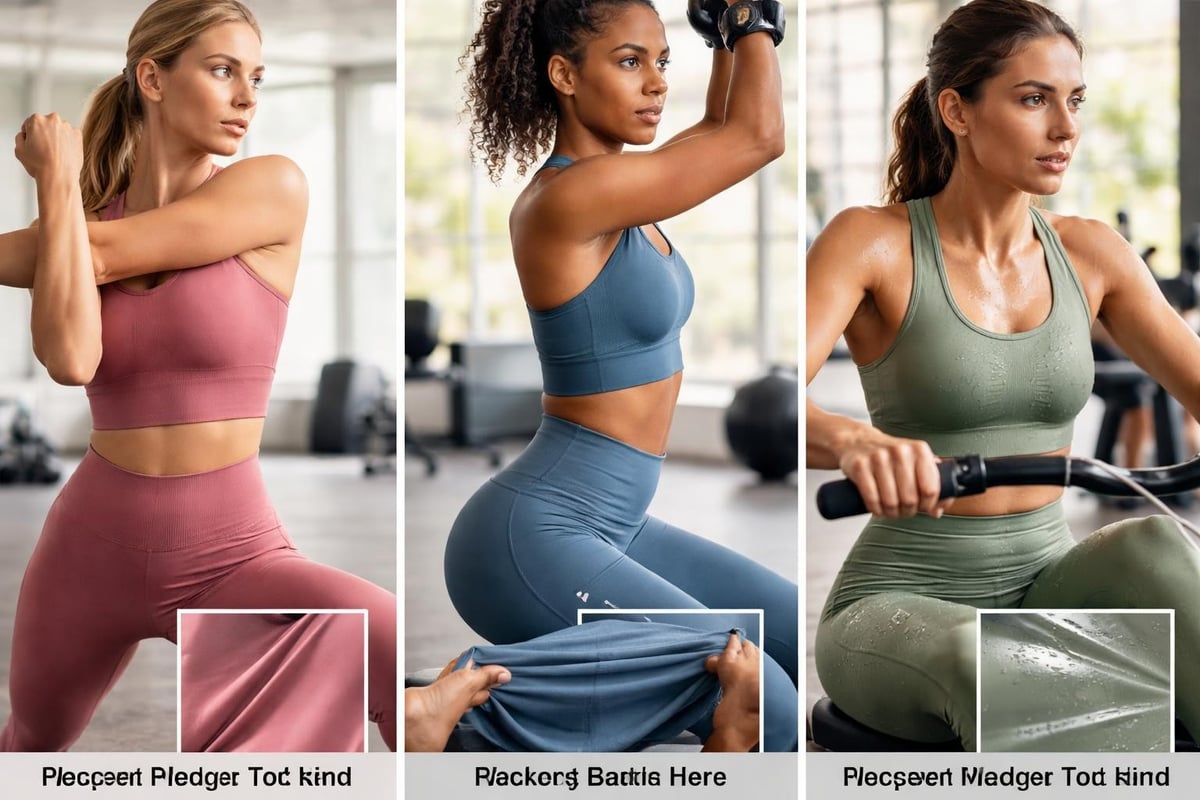 Gym shorts set fabric technology