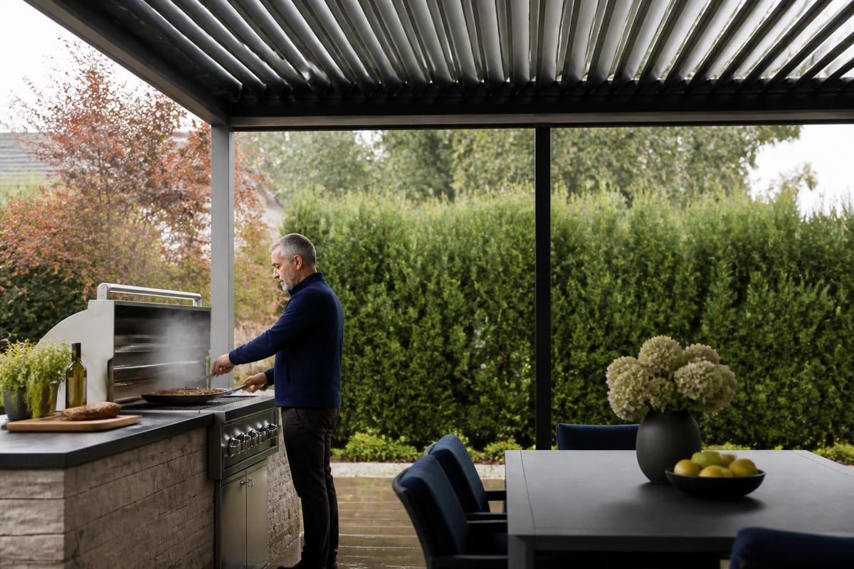 Pergola and BBQ integration benefits