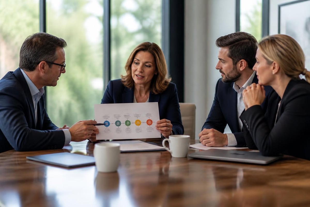 Tax planning calendar showing quarterly decision windows