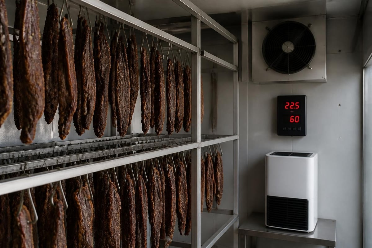 Biltong drying setup
