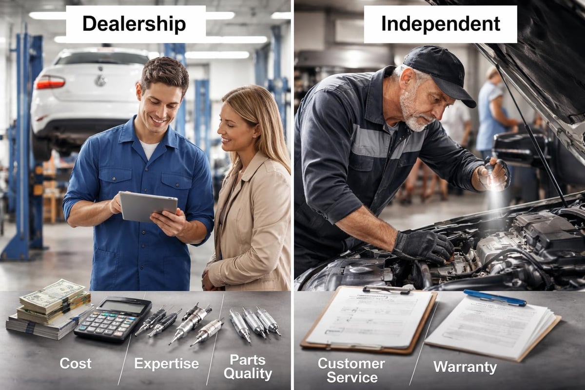 VW service comparison