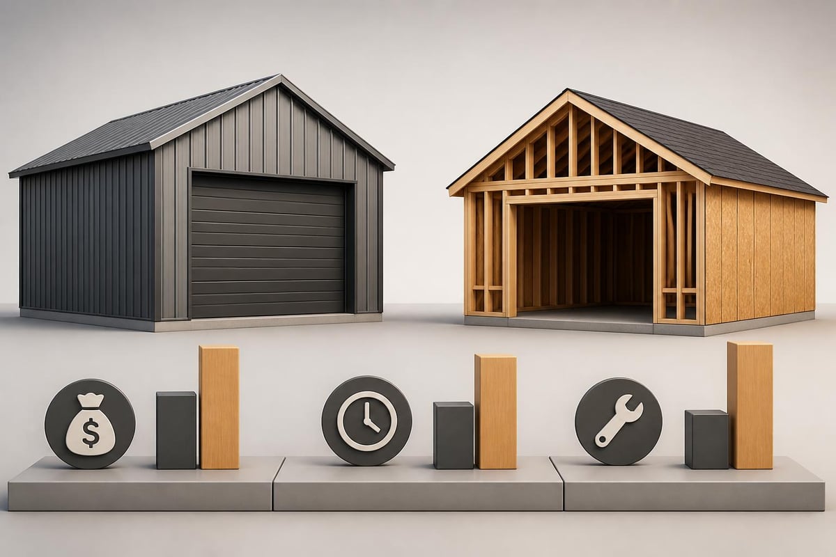 Steel garage cost comparison