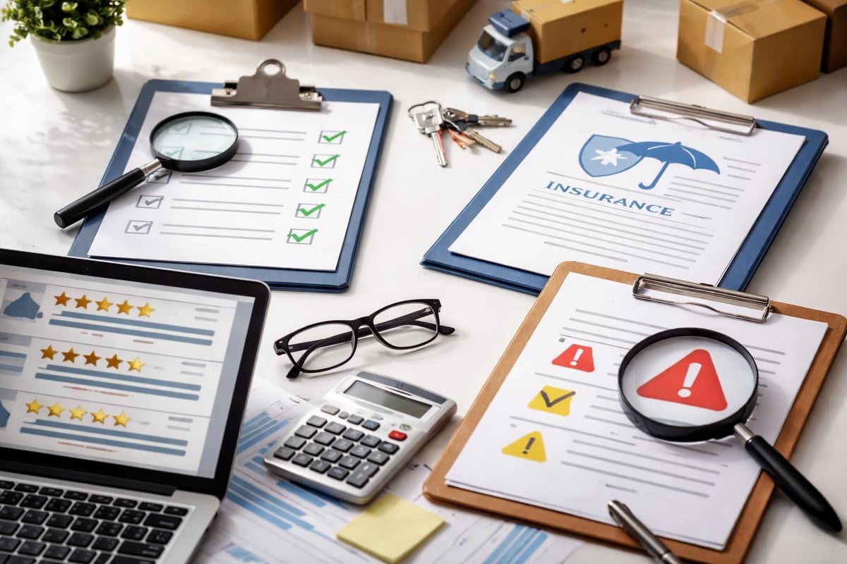 Moving company selection criteria
