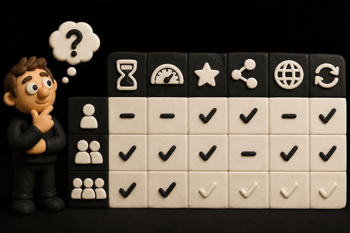 Proxy trial evaluation criteria