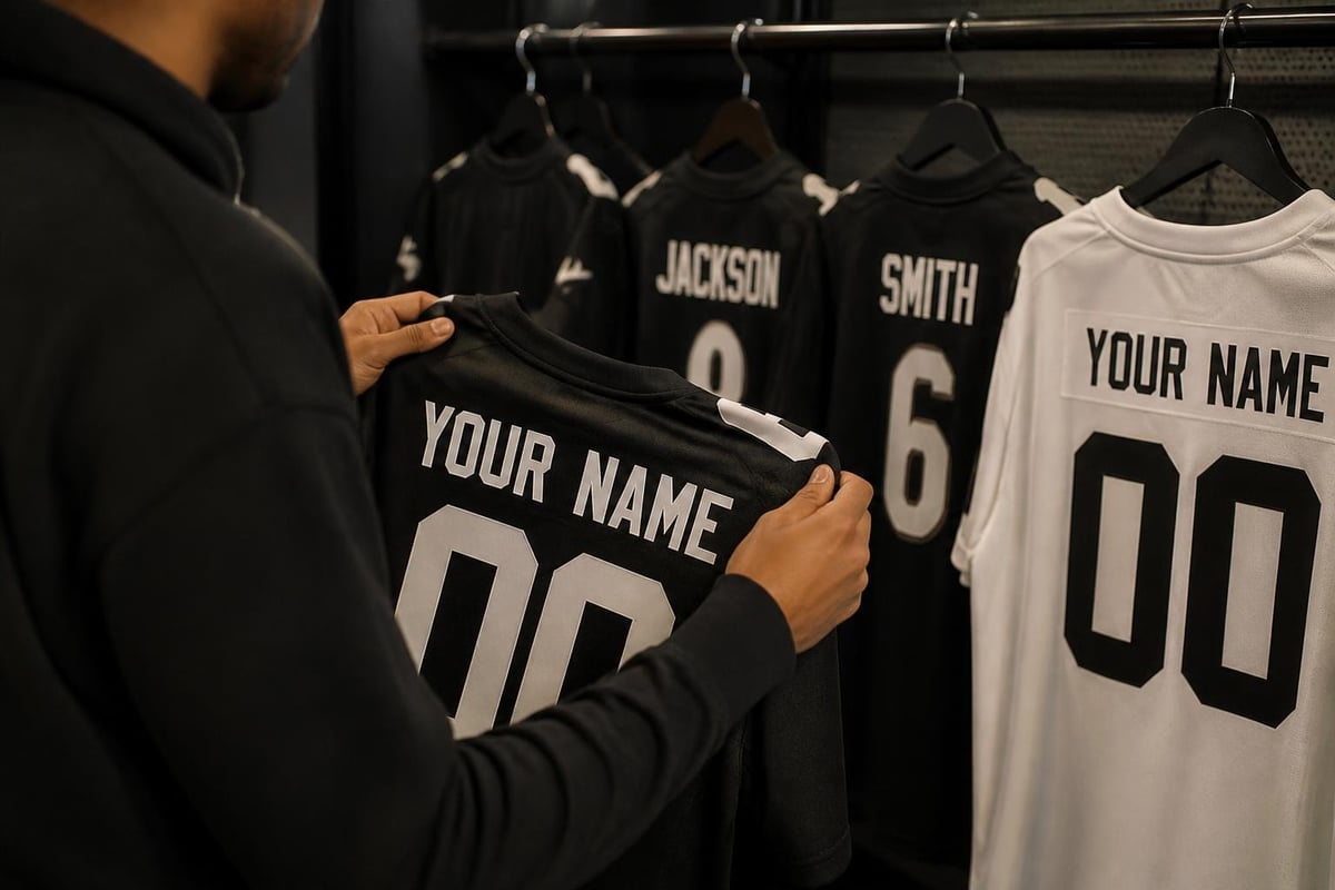 NFL jersey customization options