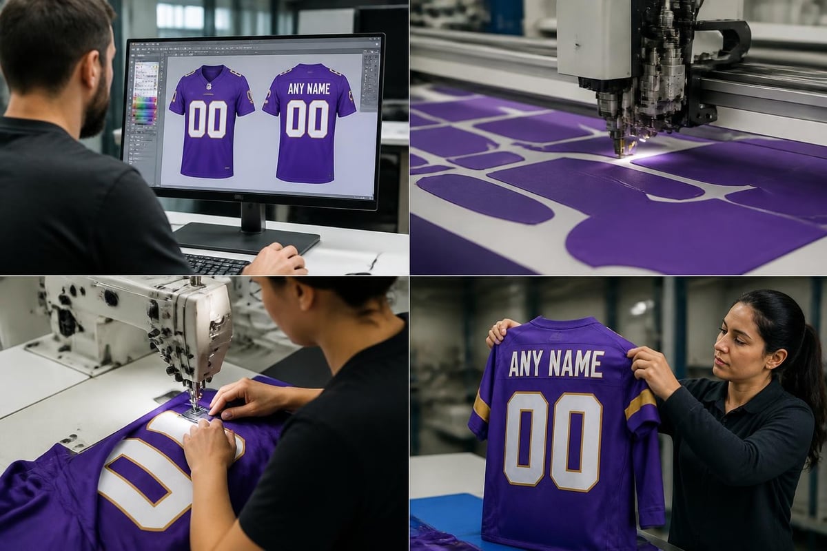 Custom jersey production workflow