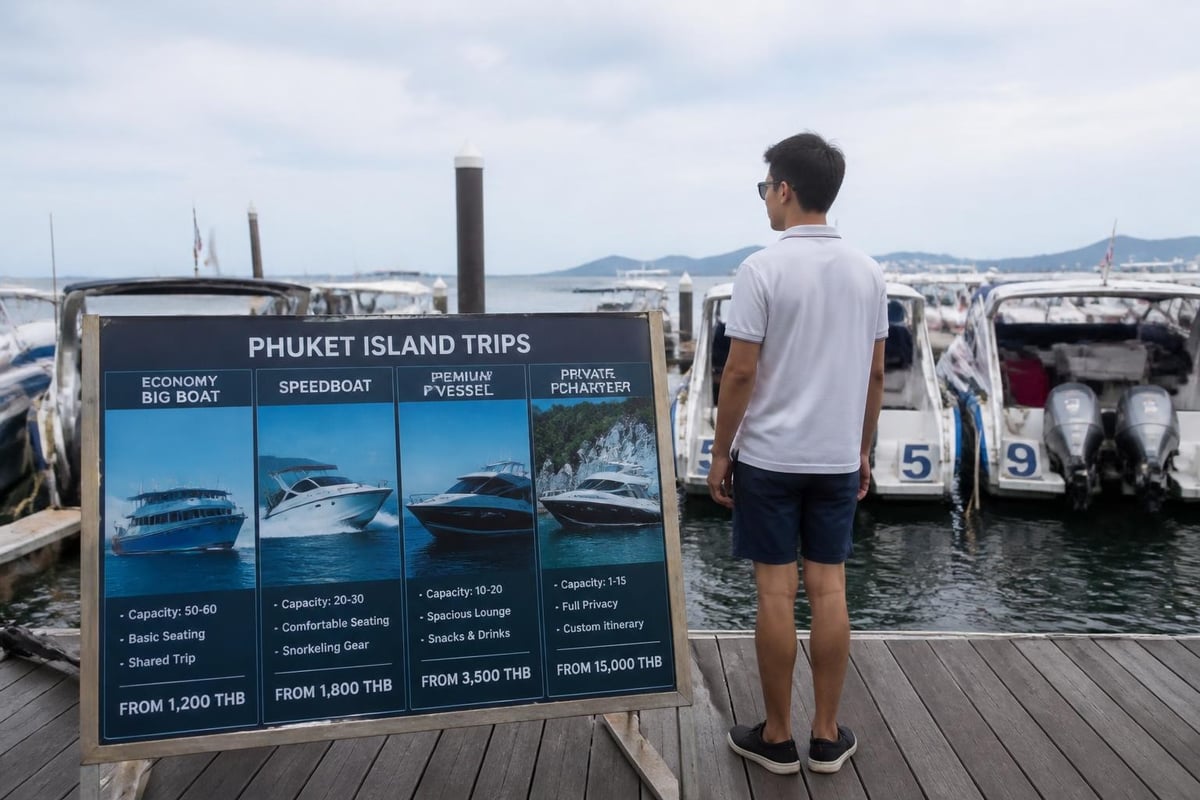 Island trip service tiers comparison