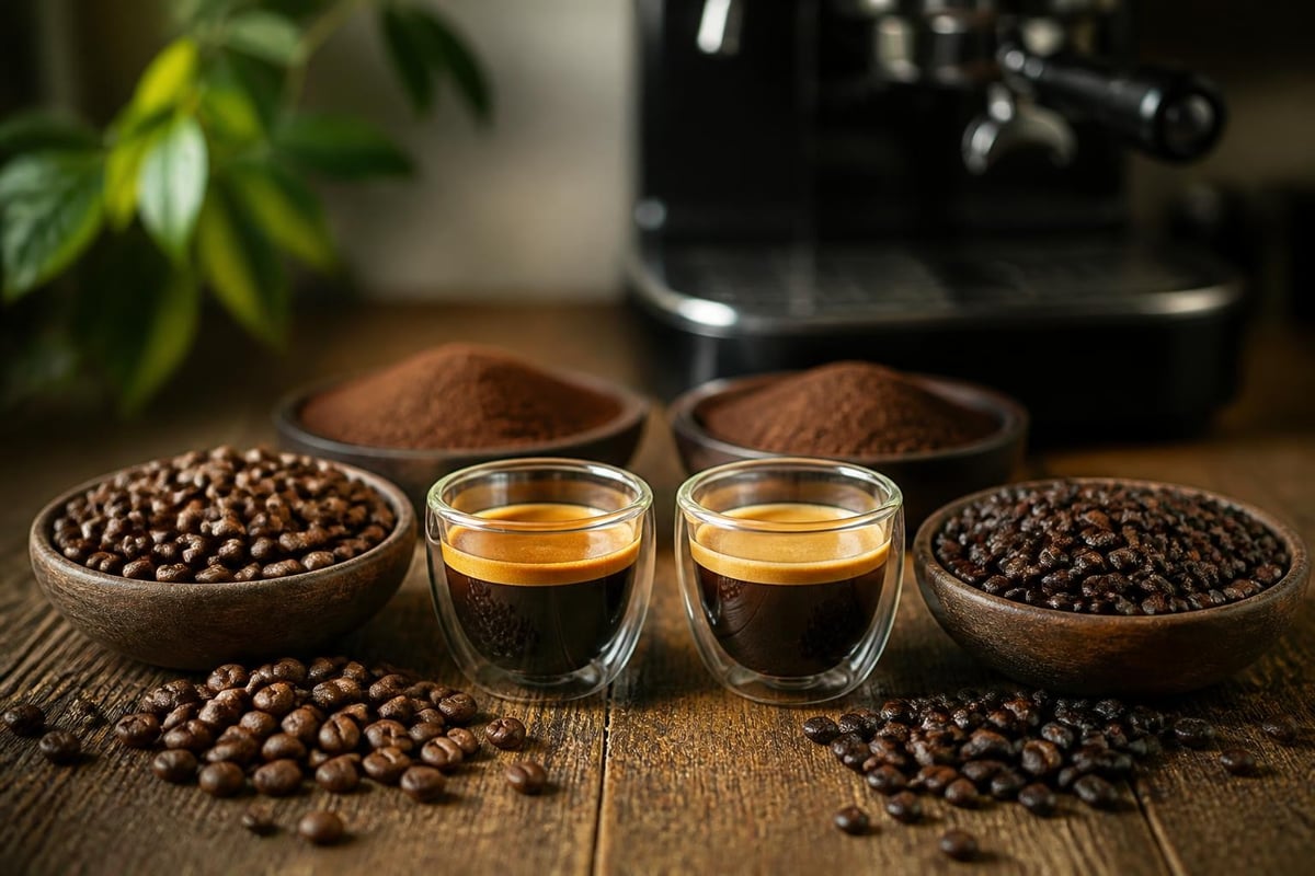 Comparaison des profils aromatiques Arabica et Robusta