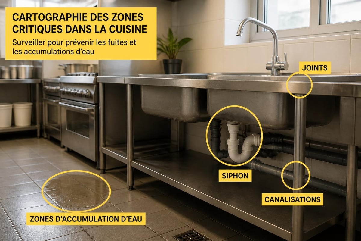 Points d'inspection dans la cuisine