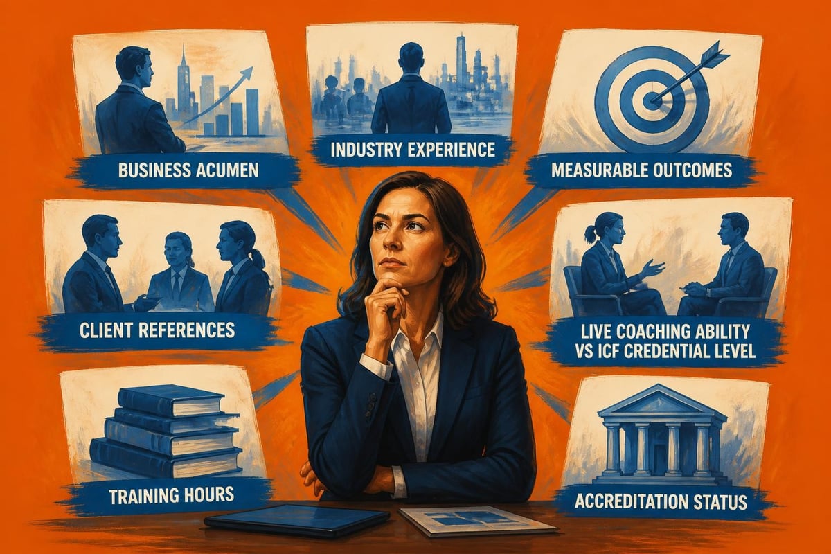 Corporate coaching buyer priorities versus coach certification focus