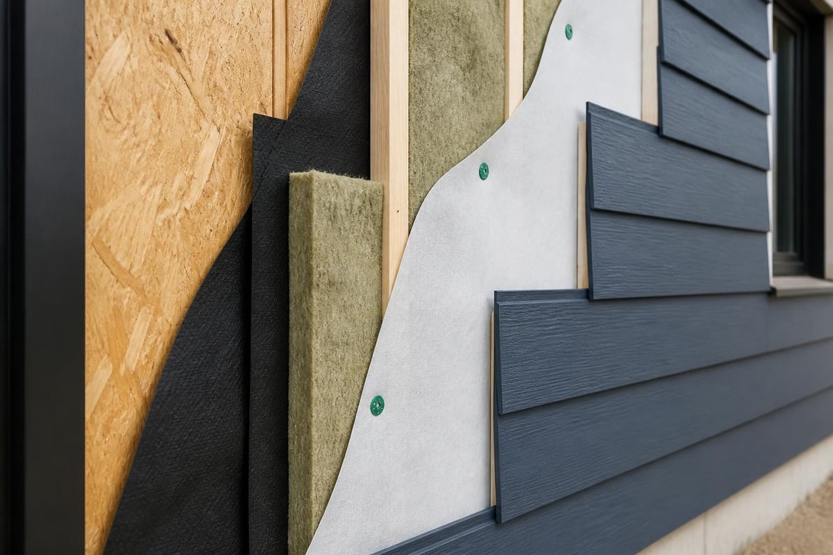 Siding installation layers
