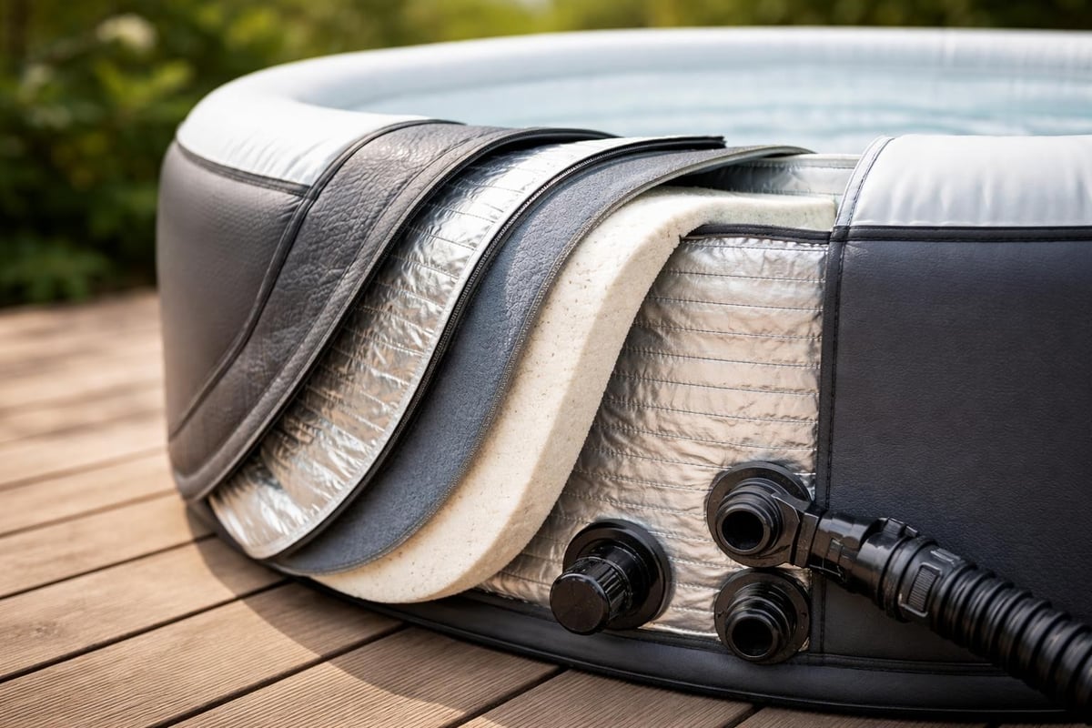 Cold plunge inflatable components