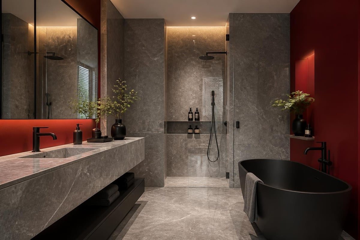 Luxury bathroom marble design