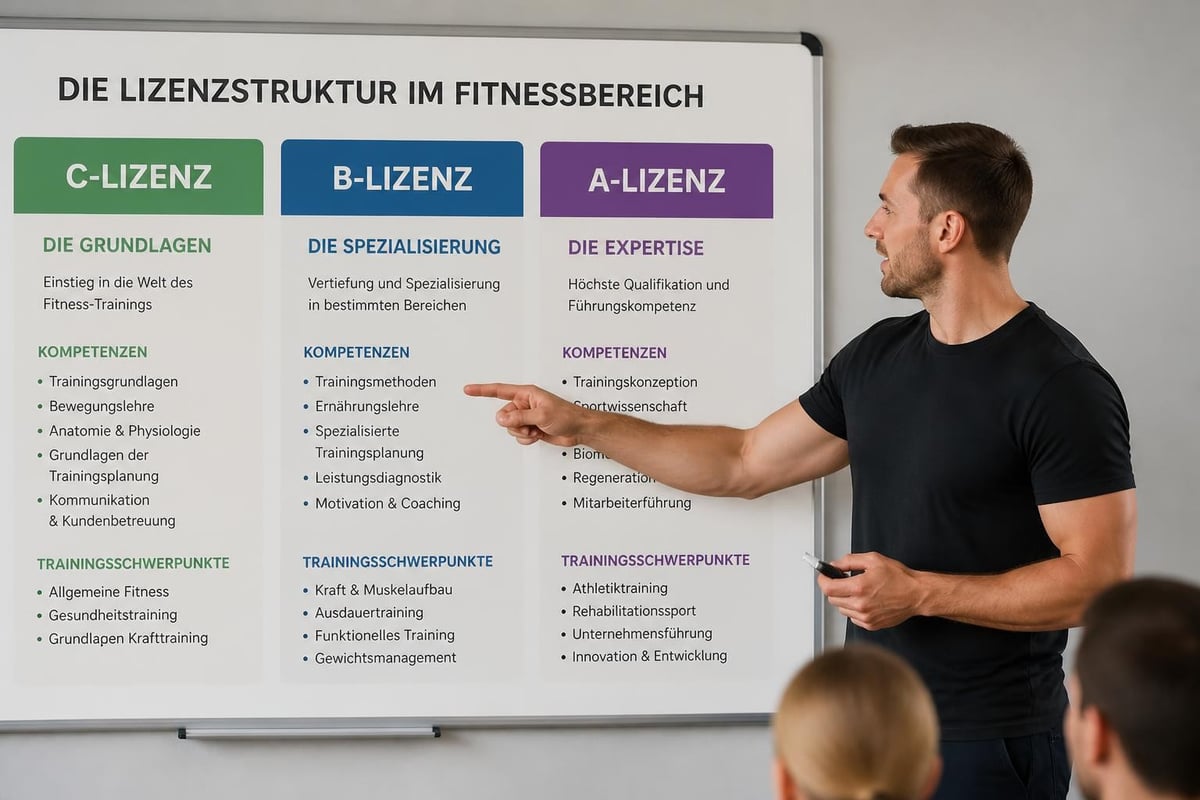 Fitness Lizenzstufen