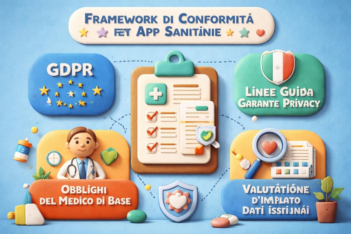 Conformità normativa GDPR per app sanitarie